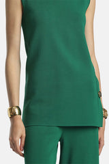 CEDRINA GREEN KNIT TUNIC