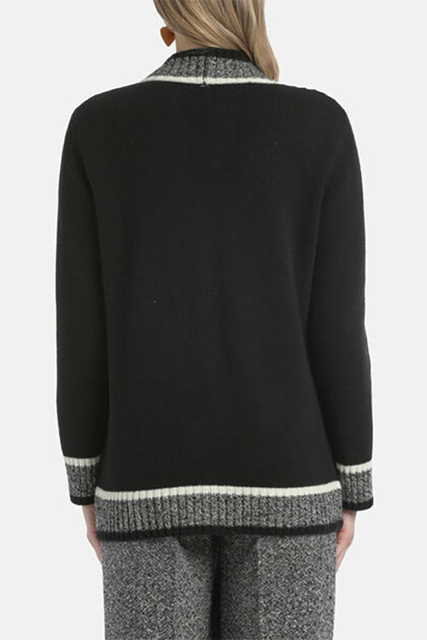 CENERIERA CONTRAST DETAILS CARDIGAN