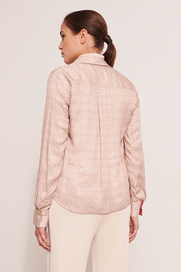 CHAMPAGNE PRINTED BLOUSE
