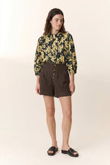 CHIMI ROSE YELLOW FLORAL SHIRT