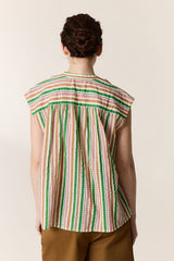 COTI STRIPED SLEEVELESS SHIRT