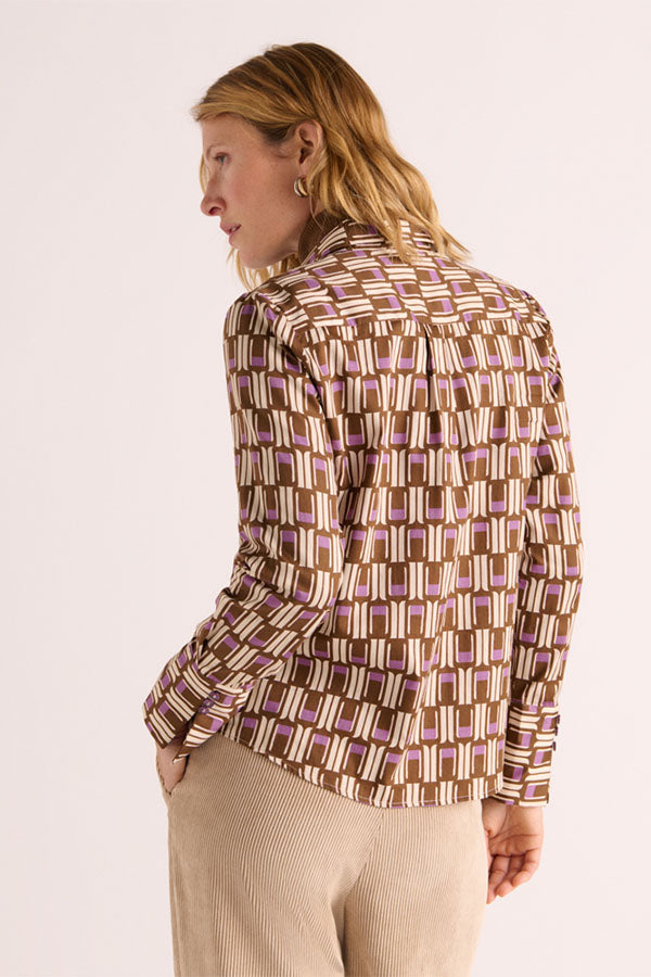 CLEMTATITE PRINTED BLOUSE