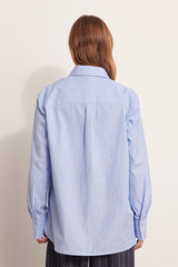 FLASHY STRIPED SEQUIN BLOUSE