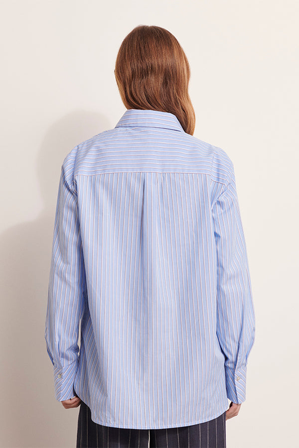 FLASHY STRIPED SEQUIN BLOUSE