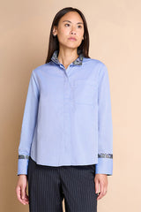 COLLEGIENNE MINIMALIST SKY SHIRT
