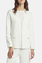 CONDUZIONE CONTOURED LAPELS CARDIGAN