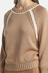 CONQUISTA CAMEL RAGLAN SWEATER