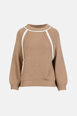 CONQUISTA CAMEL RAGLAN SWEATER