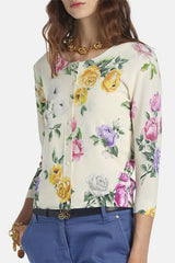 CONTESTO FLORAL CARDIGAN