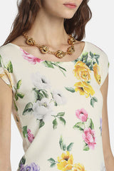 CONTIGIA FLORAL KNIT TOP