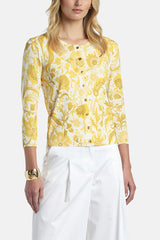 COPERTA YELLOW FLORAL CARDIGAN