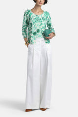 COPERTA GREEN FLORAL CARDIGAN