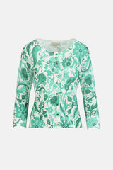 COPERTA GREEN FLORAL CARDIGAN