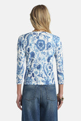 COPERTA BLUE FLORAL CARDIGAN