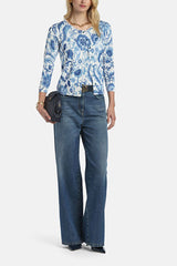 COPERTA BLUE FLORAL CARDIGAN