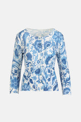 COPERTA BLUE FLORAL CARDIGAN