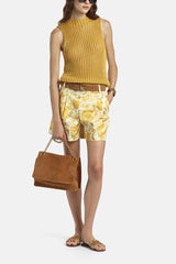 COPPETTA YELLOW OPENWORK VEST