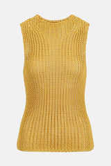 COPPETTA YELLOW OPENWORK VEST