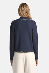 COSMICA BLUE DOUBLE-BREASTED JACKET