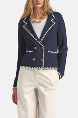 COSMICA BLUE DOUBLE-BREASTED JACKET