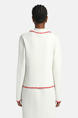 COSMICA CREAM DOUBLE-BREASTED JACKET