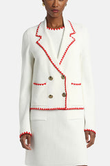 COSMICA CREAM DOUBLE-BREASTED JACKET