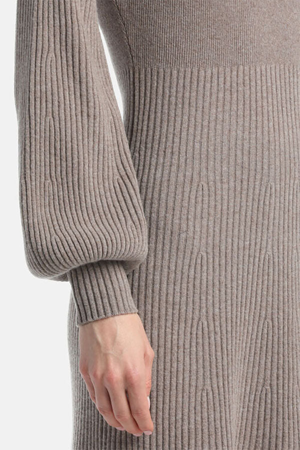 CURIOSITA CASHMERE-BLEND MAXI DRESS