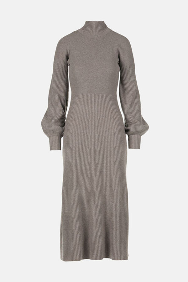CURIOSITA CASHMERE-BLEND MAXI DRESS