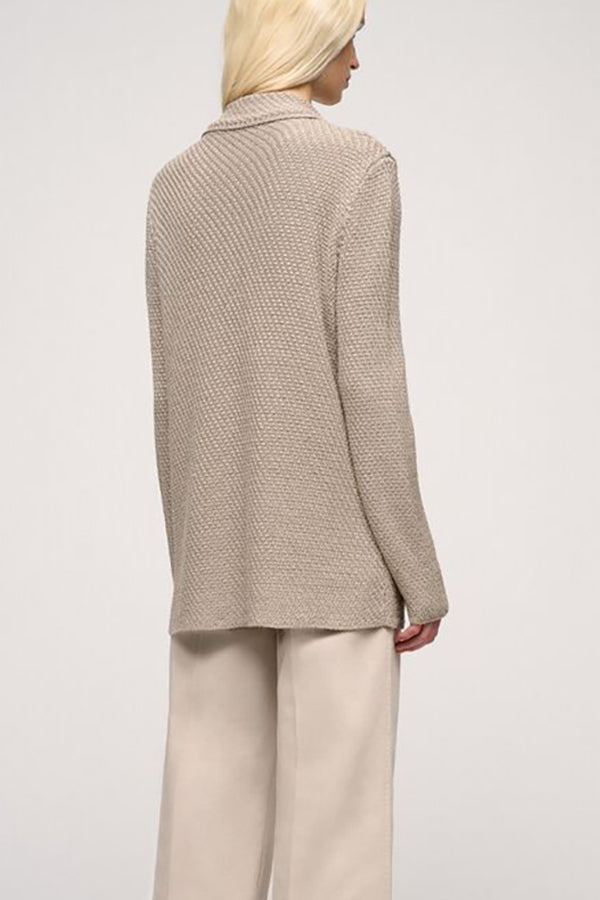 CUSCINETTO BEIGE UNSTRUCTURED CARDIGAN