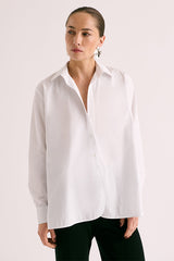 CYGNE COTTON POPLIN OVERSIZE SHIRT