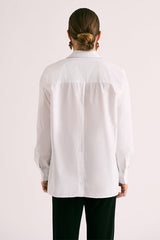 CYGNE COTTON POPLIN OVERSIZE SHIRT