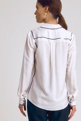 CYLIGNE TWO TONE FLOWING SHIRT