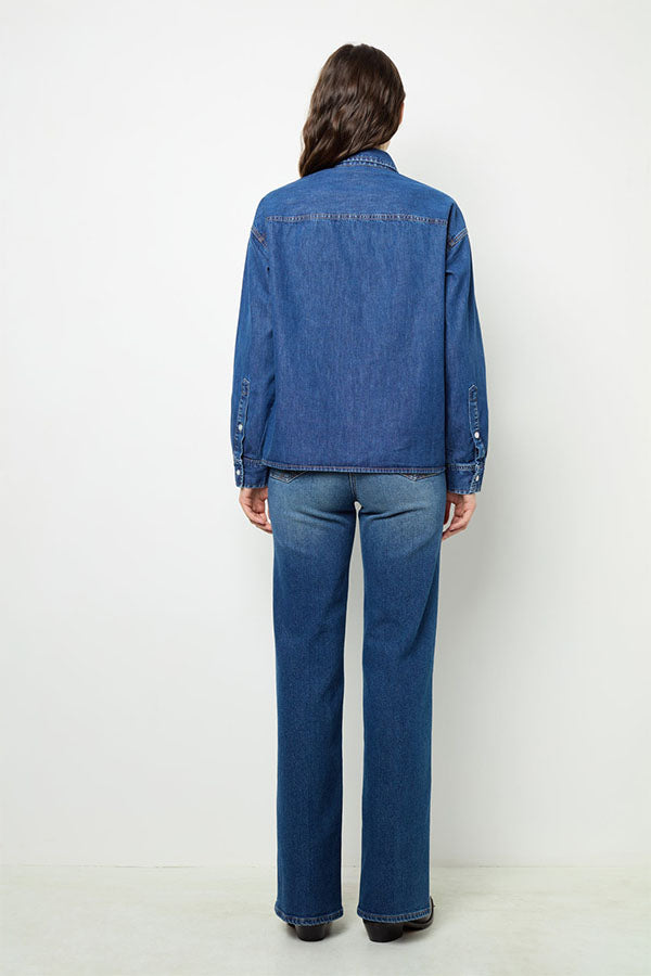 BABETT RAW DENIM SHIRT