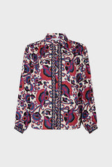 BENILDE PRINTED SATIN SHIRT