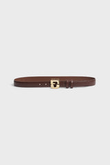 LE LAUREN BROWN SIGNATURE LEATHER BELT