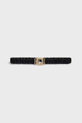 LE RITA ELASTICATED LEATHER BELT