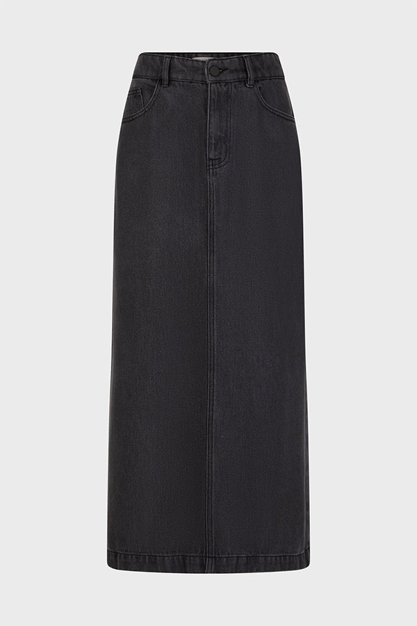 CYBELIA MIDI DENIM SKIRT