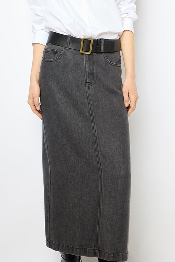 CYBELIA MIDI DENIM SKIRT