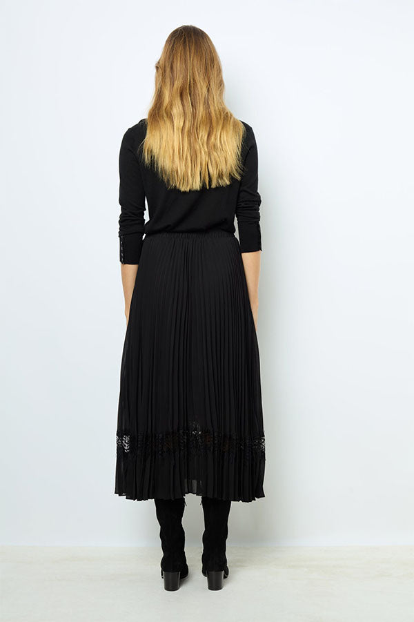 CLODIE PLEATED LACE SKIRT