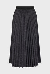 CINDA RHINESTONE PLEATED SKIRT