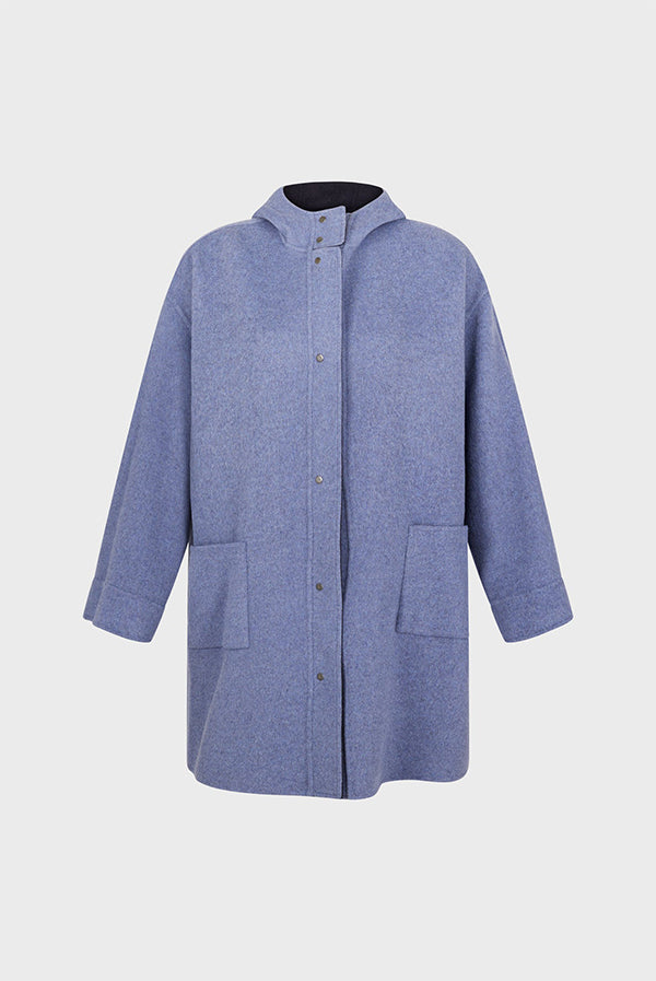 LANE REVERSIBLE HOODED COAT