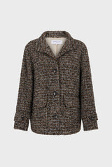 LEONTINE SHORT CHECKERED COAT