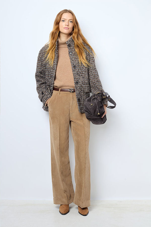 LEONTINE SHORT CHECKERED COAT