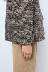 LEONTINE SHORT CHECKERED COAT