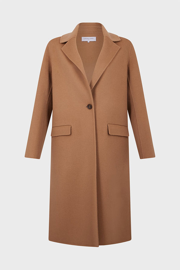 LANAIA STRAIGHT CUT DOUBLE FACE WOOL COAT