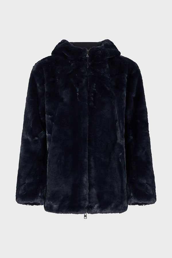 LILYROSE REVERSIBLE FAUX FUR PARKA