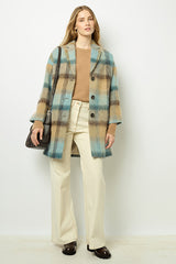 LEONILLE WIDE CHECK COAT