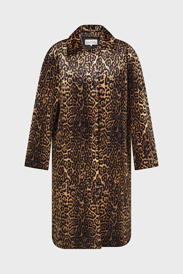 LEUNDA LEOPARD VELVET COAT