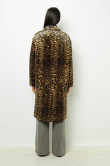 LEUNDA LEOPARD VELVET COAT