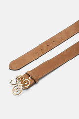 DANTESCO ALMOND NUBUCK BELT